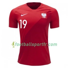 Tenue Pologne Piotr Zielinski 19 Exterieur Coupe du monde 2018 Maillot de Foot